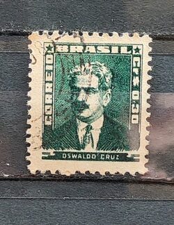 Selo Regular Cod RHM 493 Bisneta Oswaldo Cruz Saude 1954 Circulado 10