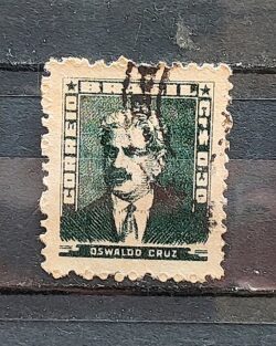 Selo Regular Cod RHM 493 Bisneta Oswaldo Cruz Saude 1954 Circulado 9