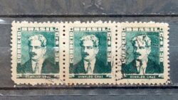 Selo Regular Cod RHM 493 Bisneta Oswaldo Cruz Saude 1954 Terno Circulado 1