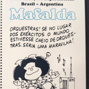 Vinheta do Bloco B 234 Relacoes Diplomaticas Argentina Mafalda 2023