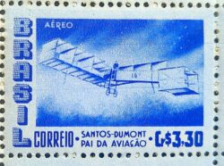 A 81 Selo Aereo Santos Dumont Aviao Aviacao 14 Bis 1956