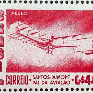 A 82 Selo Aereo Santos Dumont Aviao Aviacao 14 Bis 1956