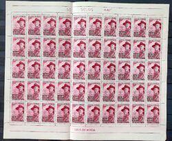 A 85 Selo Centenario Baden Powell Escotismo Escoteiro Chapeu 1957 Folha
