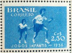 C 376 Selo Jogos Infantis Crianca 1956