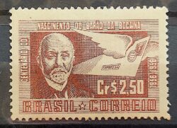 C 383 Selo Centenario Barao de Bocaina 1956