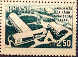 C 397 Selo Estacao Radio Transmissora Sarapui Comunicacao 1957
