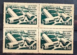 C 397 Selo Estacao Radio Transmissora Sarapui Comunicacao 1957 Quadra