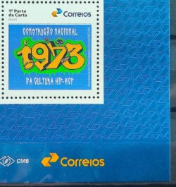 SI 10 Selo Institucional Cultura Hip Hop Arte Musica Pintura 2023 Vinheta Correios