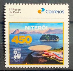 SI 13 Selo Institucional 450 Anos Niteroi Brasao Arquitetura Oscar Niemeyer 2023