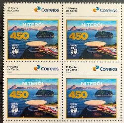 SI 13 Selo Institucional 450 Anos Niteroi Brasao Arquitetura Oscar Niemeyer 2023 Quadra