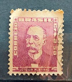 Selo Regular Cod RHM 495a Bisneta Joaquim Murtinho Saude 1954 Circulado 1