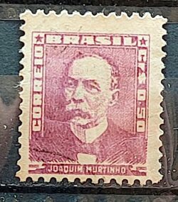 Selo Regular Cod RHM 495a Bisneta Joaquim Murtinho Saude 1954 Circulado 9