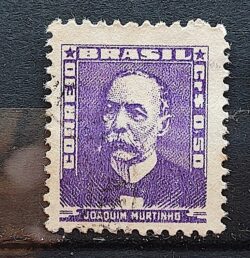 Selo Regular Cod RHM 495b Bisneta Joaquim Murtinho Saude 1954 Circulado 1