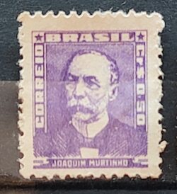 Selo Regular Cod RHM 495b Bisneta Joaquim Murtinho Saude 1954 Circulado 2