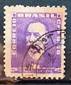 Selo Regular Cod RHM 495b Bisneta Joaquim Murtinho Saude 1954 Circulado 3