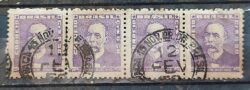 Selo Regular Cod RHM 495c Bisneta Joaquim Murtinho Saude 1954 4 Unidades Circulado 1
