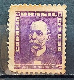 Selo Regular Cod RHM 495c Bisneta Joaquim Murtinho Saude 1954 Circulado 1