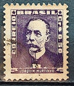 Selo Regular Cod RHM 495c Bisneta Joaquim Murtinho Saude 1954 Circulado 2