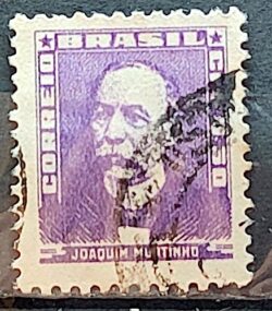 Selo Regular Cod RHM 495c Bisneta Joaquim Murtinho Saude 1954 Circulado 5