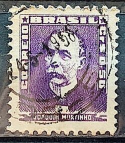 Selo Regular Cod RHM 495c Bisneta Joaquim Murtinho Saude 1954 Circulado 6