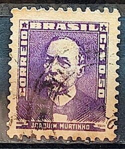 Selo Regular Cod RHM 495c Bisneta Joaquim Murtinho Saude 1954 Circulado 7