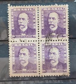 Selo Regular Cod RHM 495c Bisneta Joaquim Murtinho Saude 1954 Quadra Circulado 1