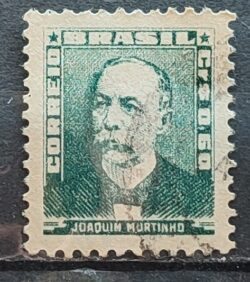 Selo Regular Cod RHM 496 Bisneta Joaquim Murtinho Saude 1954 Circulado 1