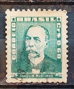 Selo Regular Cod RHM 496 Bisneta Joaquim Murtinho Saude 1954 Circulado 10