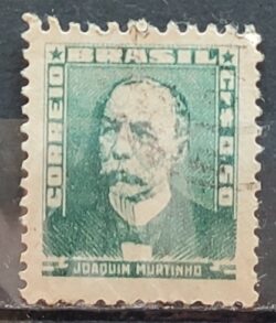 Selo Regular Cod RHM 496 Bisneta Joaquim Murtinho Saude 1954 Circulado 4