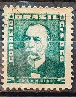 Selo Regular Cod RHM 496 Bisneta Joaquim Murtinho Saude 1954 Circulado 8