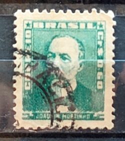 Selo Regular Cod RHM 496 Bisneta Joaquim Murtinho Saude 1954 Circulado 9