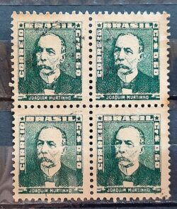 Selo Regular Cod RHM 496 Bisneta Joaquim Murtinho Saude 1954 Quadra Circulado 1