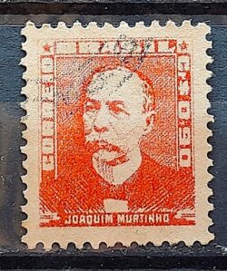 Selo Regular Cod RHM 497 Bisneta Joaquim Murtinho Saude 1955 Circulado 1