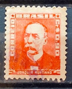 Selo Regular Cod RHM 497 Bisneta Joaquim Murtinho Saude 1955 Circulado 2