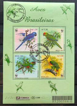 B 119 Bloco Aves Brasileiras 2001 CBC DF