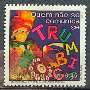 C 2256 Selo 500 Anos Descobrimento do Brasil 2000 Chacrinha Musica Oculos CLM