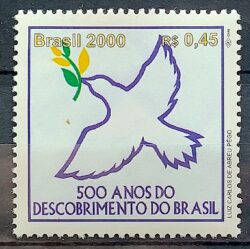 C 2262 Selo 500 Anos Descobrimento do Brasil 2000 Pomba CLM