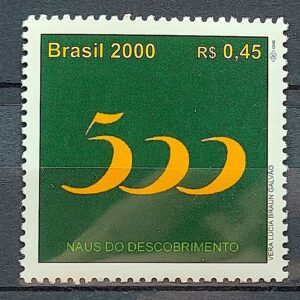 C 2264 Selo 500 Anos Descobrimento do Brasil 2000 Naus Navio CLM