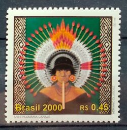 C 2265 Selo 500 Anos Descobrimento do Brasil 2000 Indio Caraja CLM