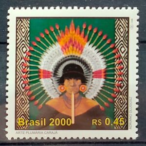C 2265 Selo 500 Anos Descobrimento do Brasil 2000 Indio Caraja CLM