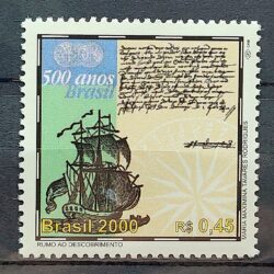 C 2268 Selo 500 Anos Descobrimento do Brasil 2000 Navio Portugal CLM