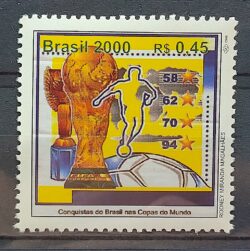 C 2269 Selo 500 Anos Descobrimento do Brasil 2000 Futebol CLM