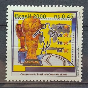 C 2269 Selo 500 Anos Descobrimento do Brasil 2000 Futebol CLM