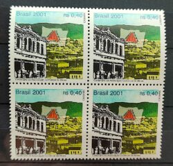 C 2379 Selo Associacao Comercial de Minas Gerais Bandeira 2001 Quadra