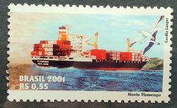 C 2437 Selo Marinha Mercante Navio Flamengo 2001