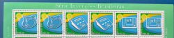 C 2581 Selo Invencoes Brasileiras Cartao Telefonico Comunicacao 2004 Dupla Serie Completa Vinheta