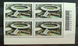 C 2686 Selo Estadio de Futebol Maracana 2007 Quadra Codigo de Barras