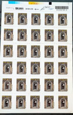 C 2769 Selo de Natal Religiao Franciscano Santo Antonio 2008 Folha