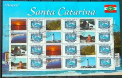 C 2783 Selo Personalizado Santa Catarina Rarissimo 2009 Folha