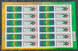 C 2899 Selo Personalizado Rede Federal de Educacao Profissional Tecnologia Ciencia Mapa 2009 Folha